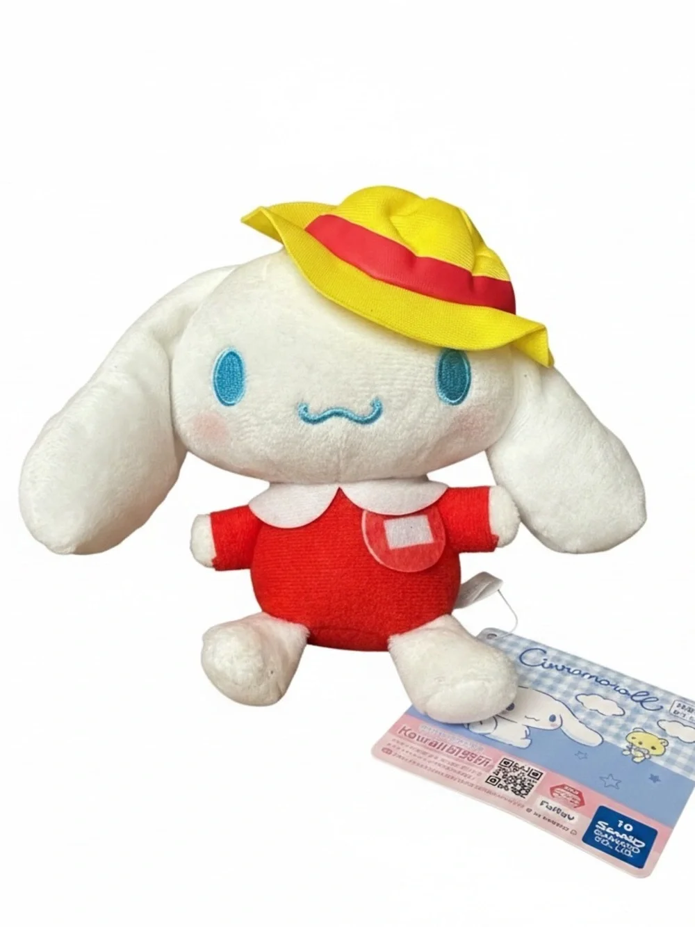 Sanrio Cinnamoroll Plush School Outfit Red Yellow Hat Japan 2024 FuRyu